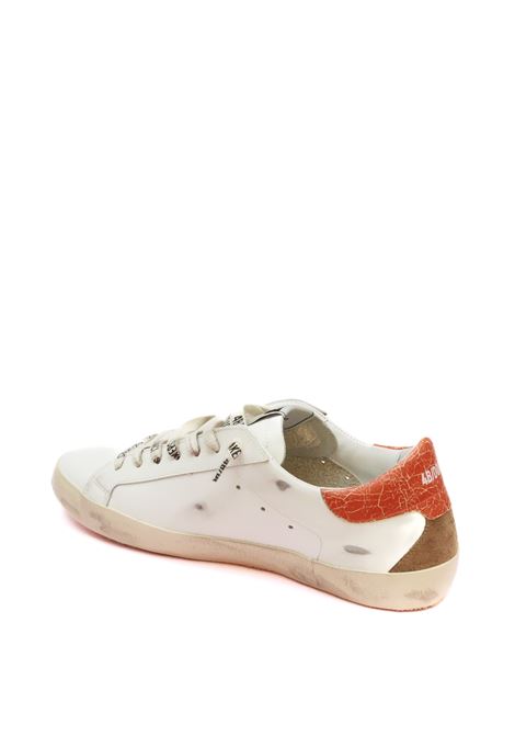 Sneaker suprime bianco/arancio 4B12 | SUPRIME UU204-BIA/ARANCIO